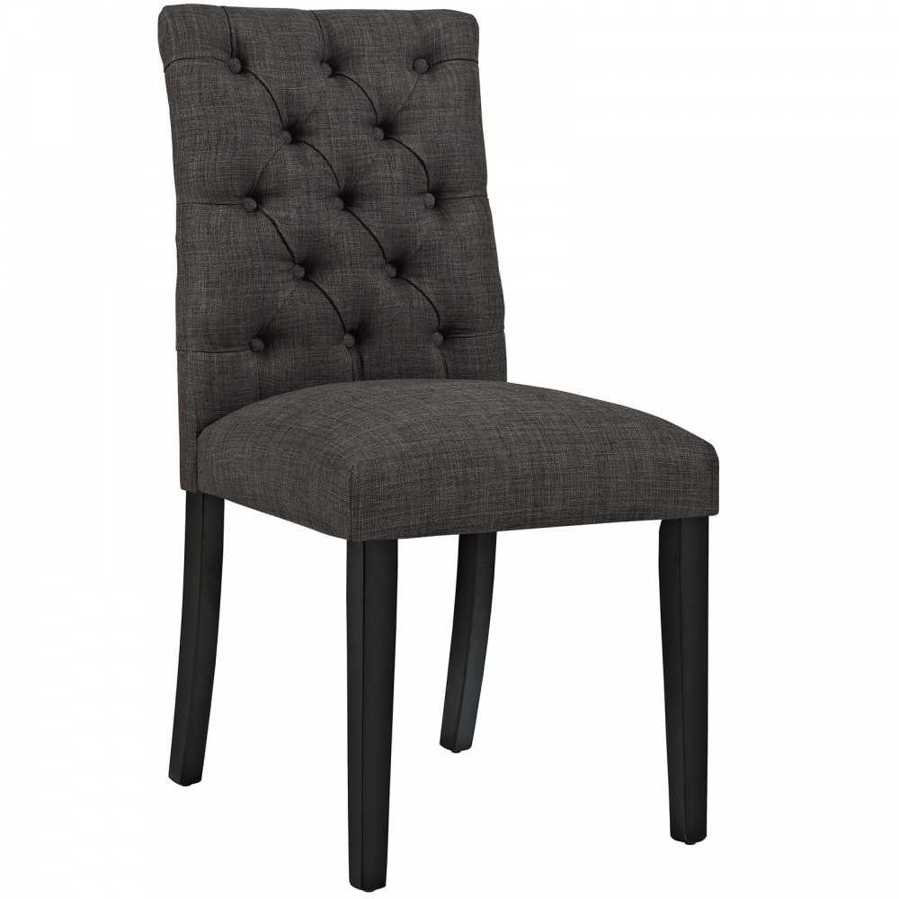 Duchess Dining Chair Fabric Set of 4, Brown