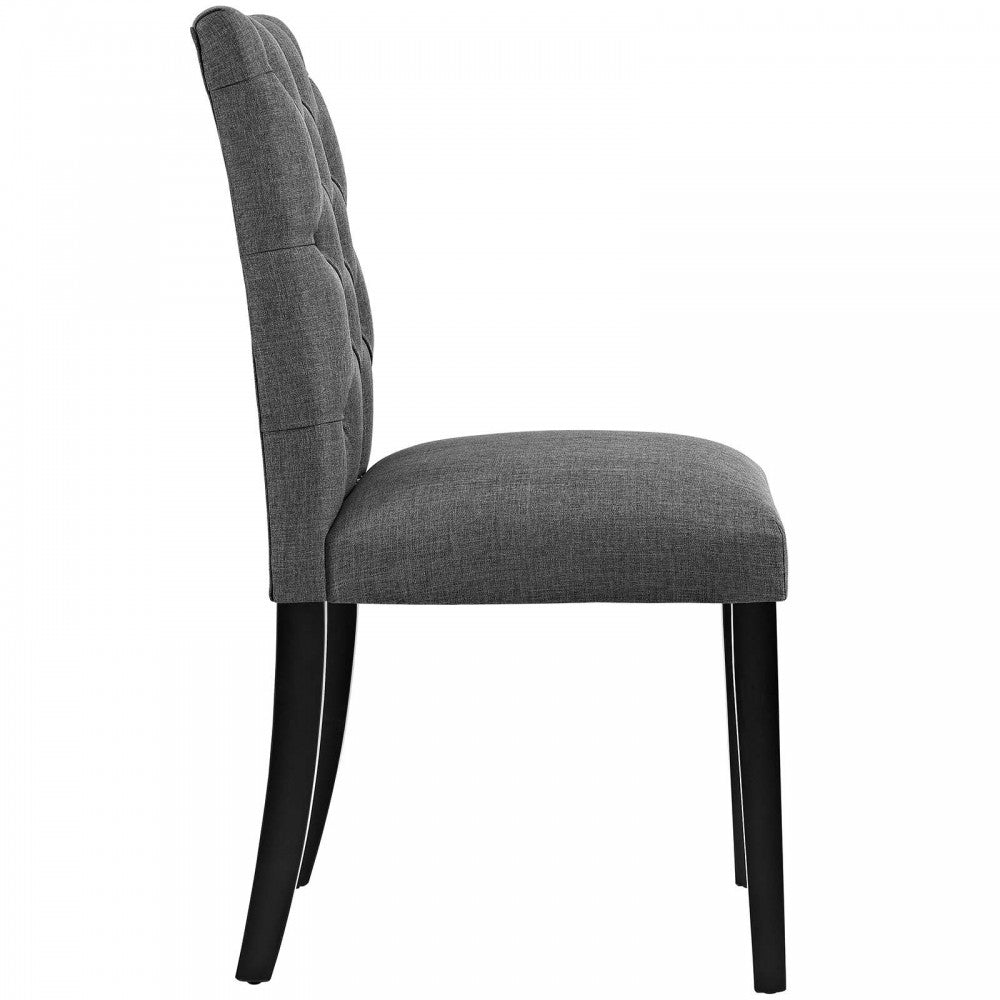 Duchess Dining Chair Fabric Set of 4, Gray