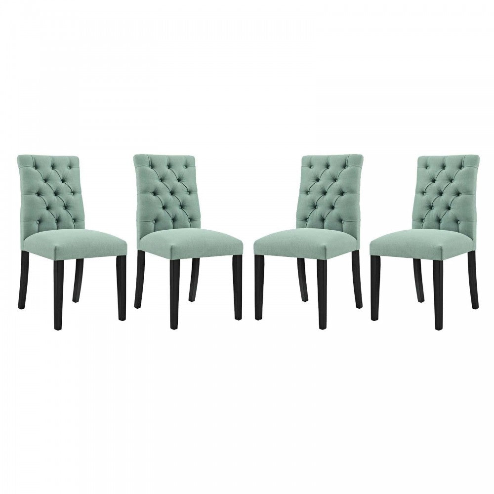 Duchess Dining Chair Fabric Set of 4, Laguna