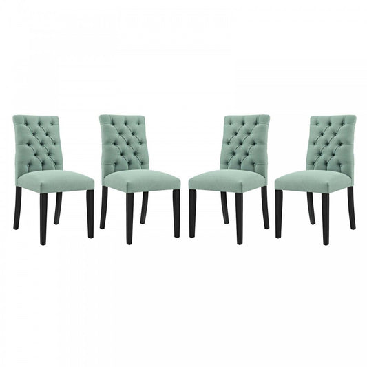 Duchess Dining Chair Fabric Set of 4, Laguna