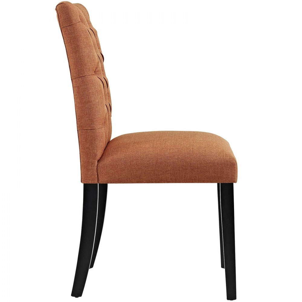 Duchess Dining Chair Fabric Set of 4, Orange