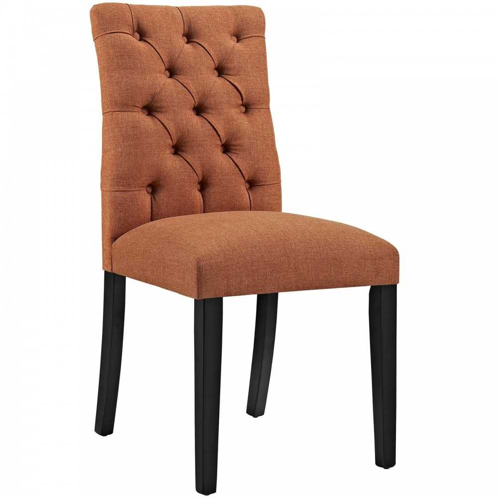 Duchess Dining Chair Fabric Set of 4, Orange