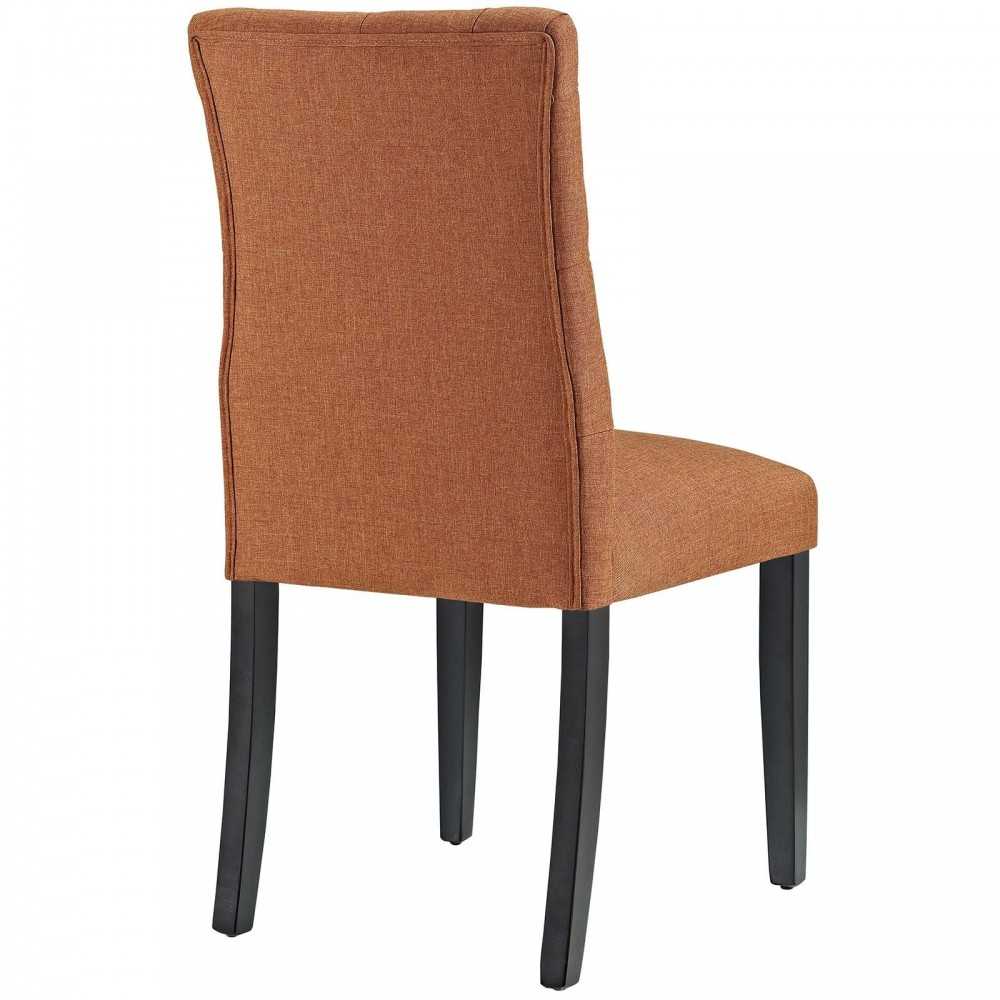 Duchess Dining Chair Fabric Set of 4, Orange