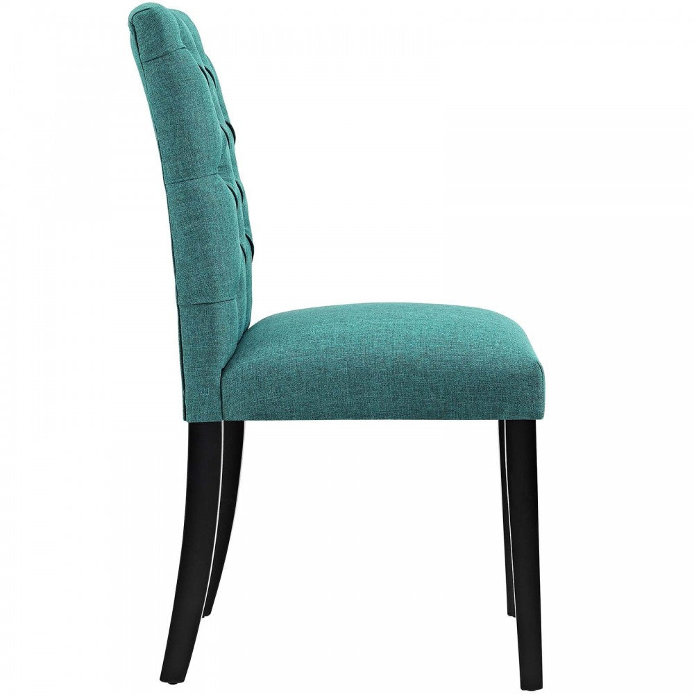 Duchess Dining Chair Fabric Set of 4, Teal