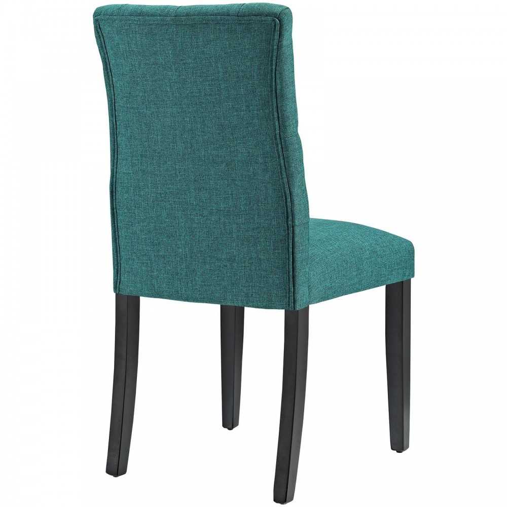 Duchess Dining Chair Fabric Set of 4, Teal