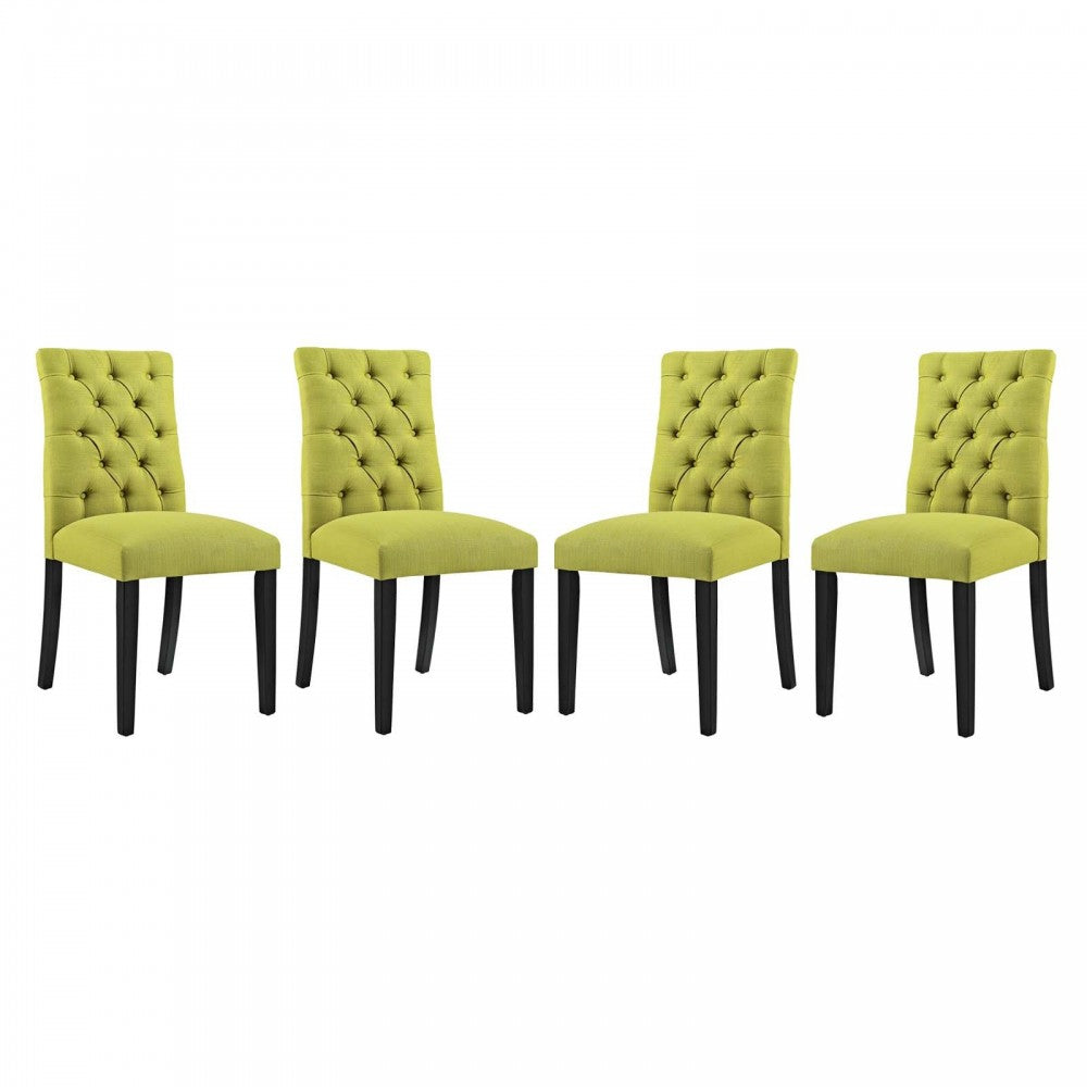 Duchess Dining Chair Fabric Set of 4, Wheatgrass