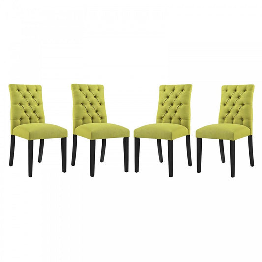 Duchess Dining Chair Fabric Set of 4, Wheatgrass