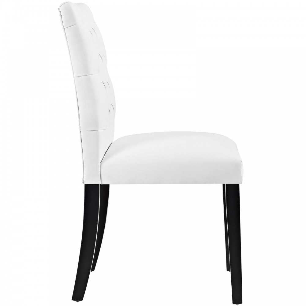Duchess Dining Chair Vinyl Set of 4, White