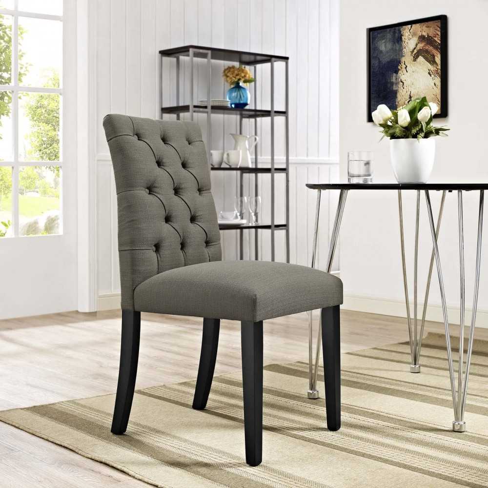 Duchess Fabric Dining Chair, Granite