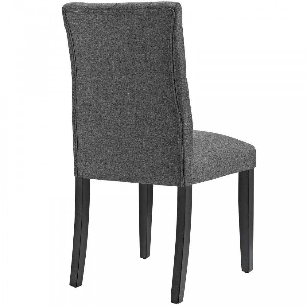 Duchess Fabric Dining Chair, Gray