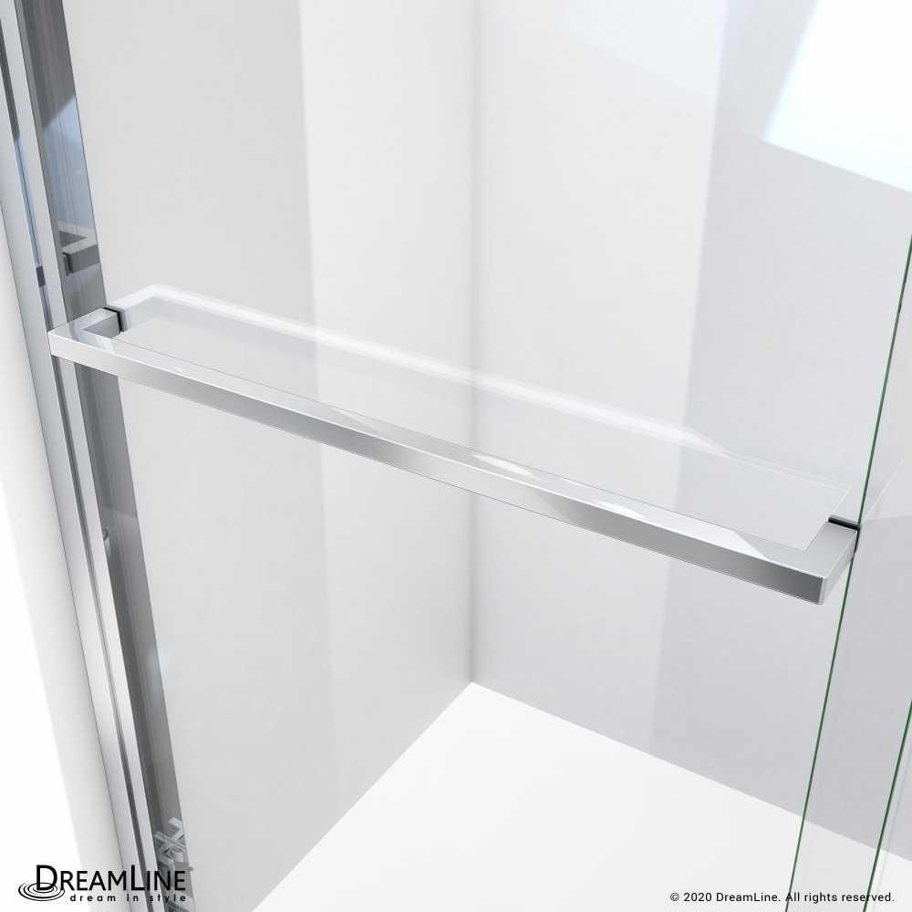 Duet Plus 44-48 in. W x 72 in. H Semi-Frameless Bypass Sliding Shower Door in Chrome