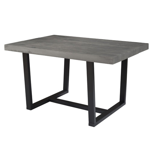 Durango 52" Distressed Solid Wood Dining Table - Gray