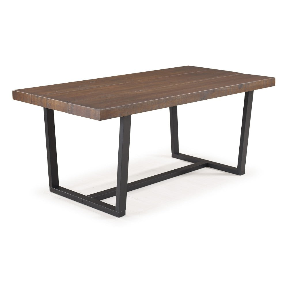 Durango 72" Rustic Solid Wood Dining Table - Mahogany