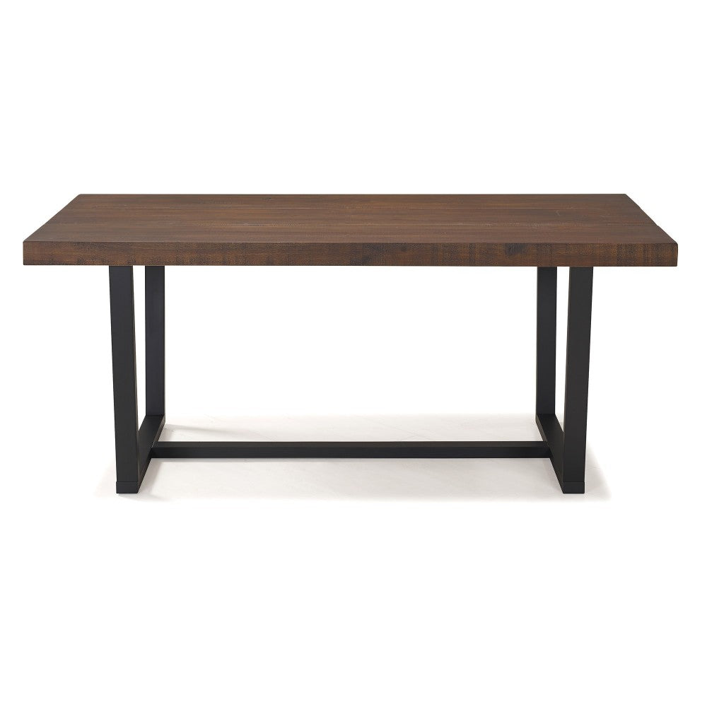 Durango 72" Rustic Solid Wood Dining Table - Mahogany