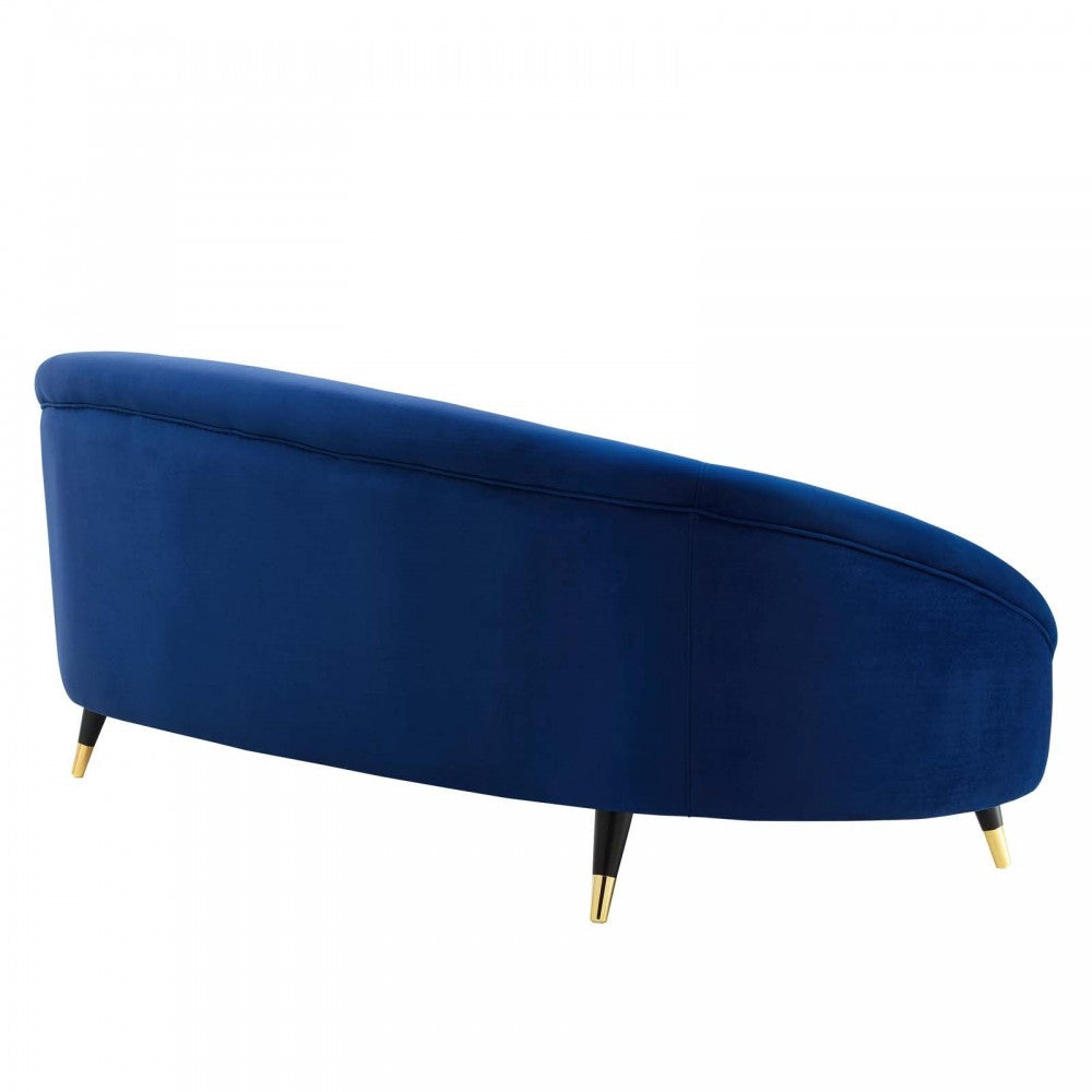 Echo Performance Velvet Sofa, Navy