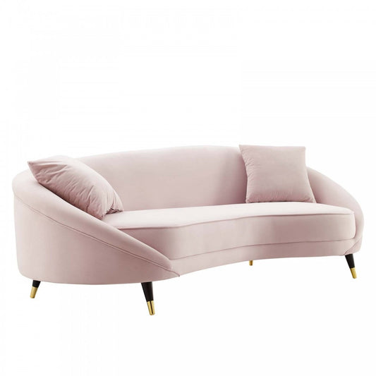 Echo Performance Velvet Sofa, Pink