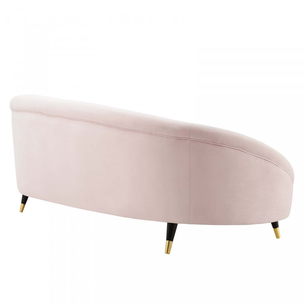 Echo Performance Velvet Sofa, Pink