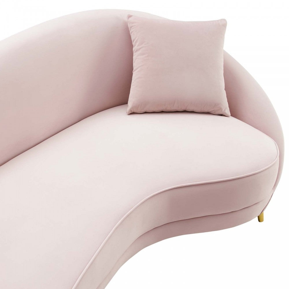 Echo Performance Velvet Sofa, Pink
