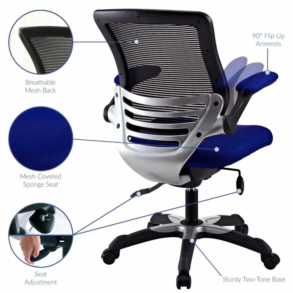 Edge Mesh Office Chair, Blue