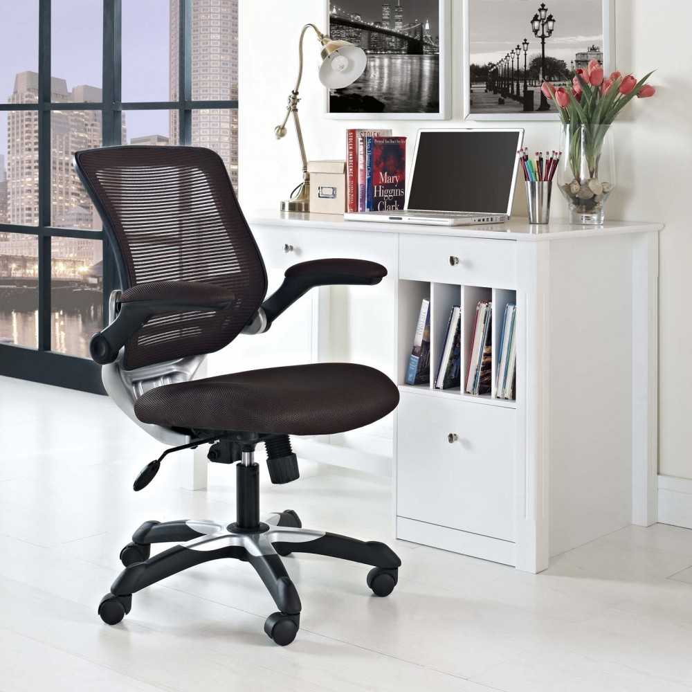 Edge Mesh Office Chair, Brown