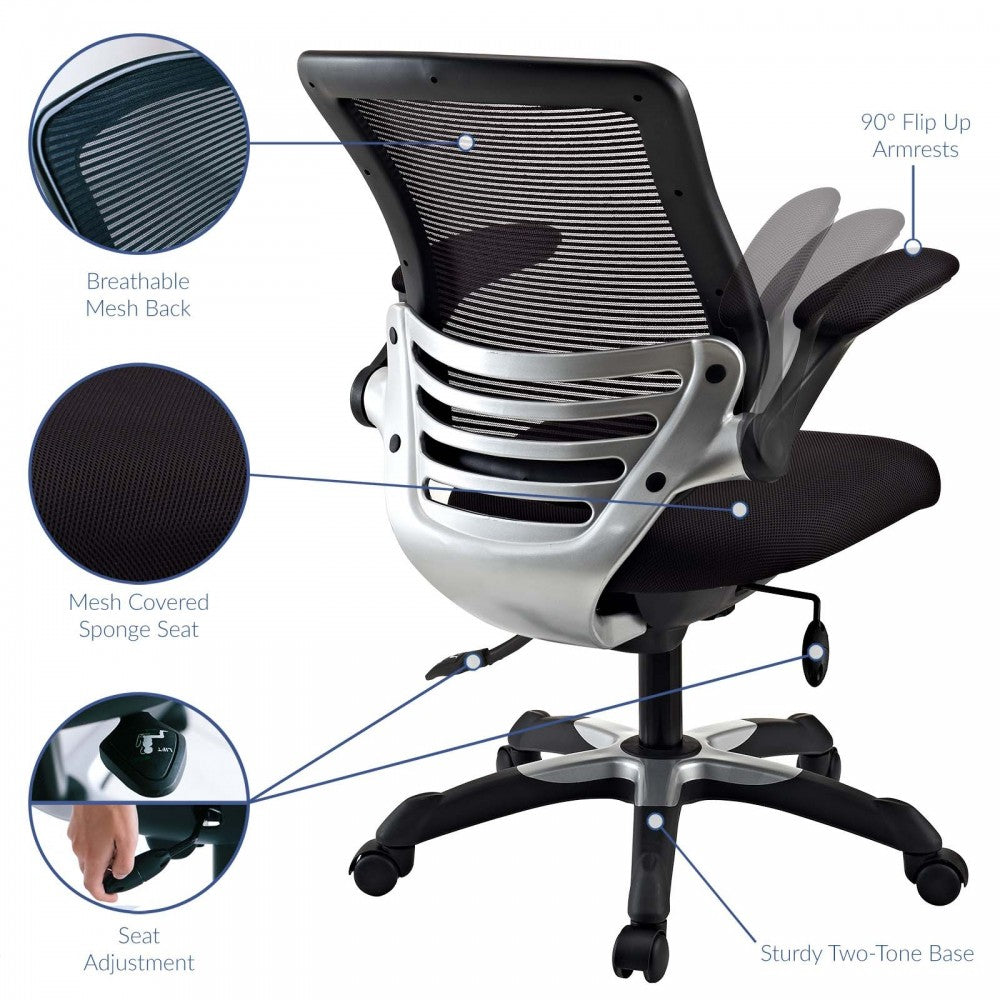 Edge Mesh Office Chair, Black