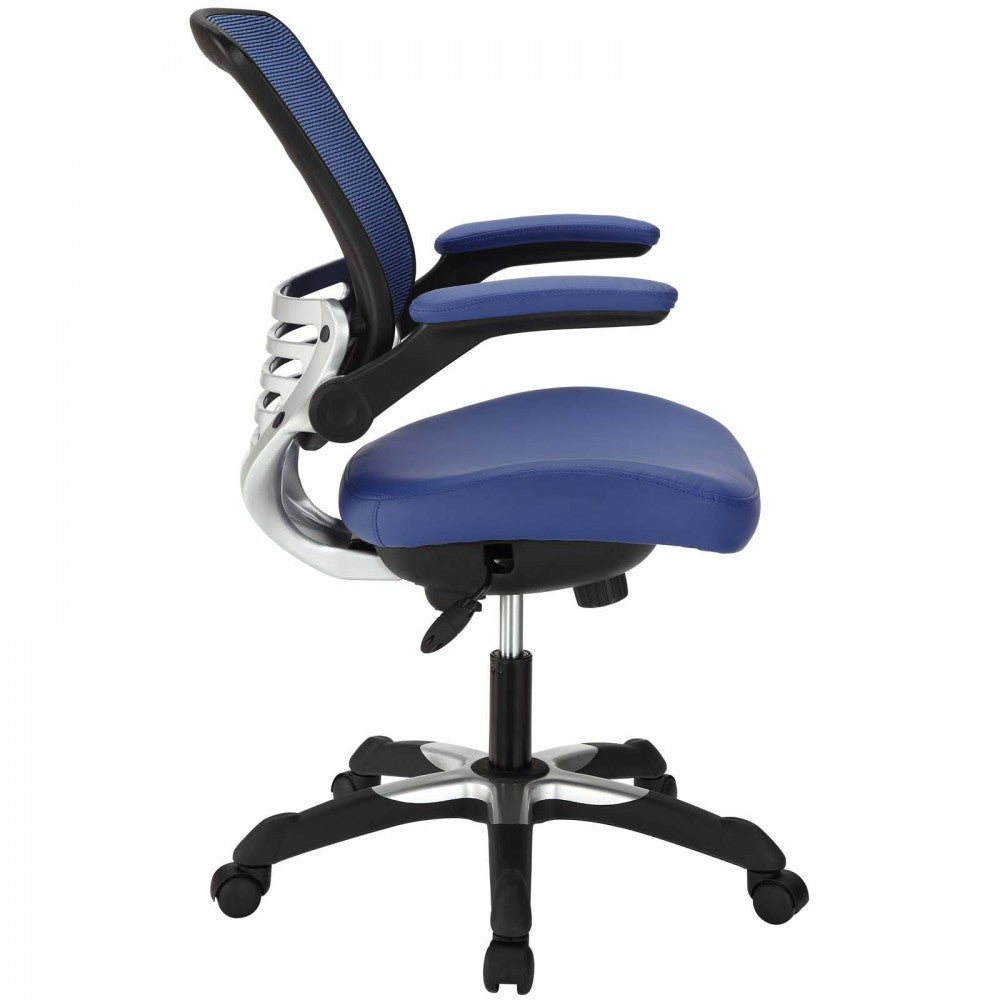 Edge Vinyl Office Chair, Blue