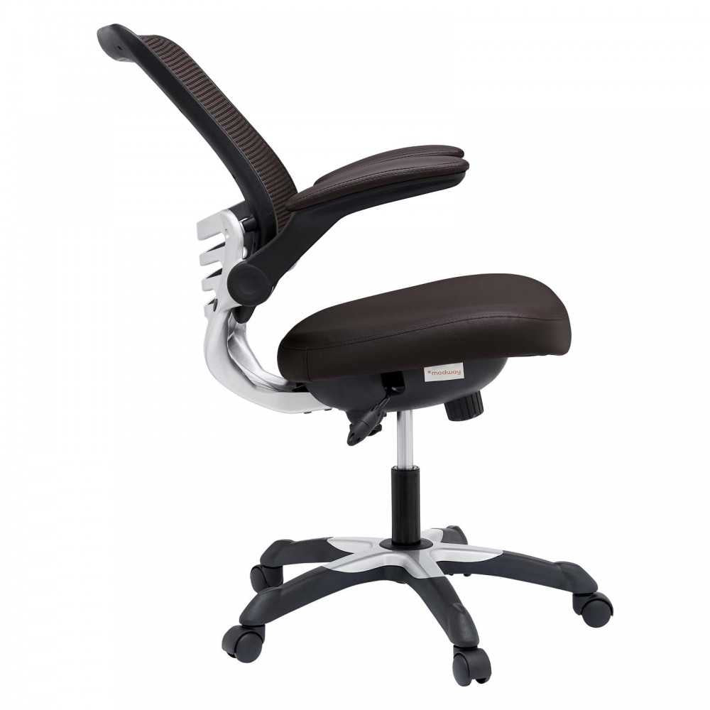 Edge Vinyl Office Chair, Brown