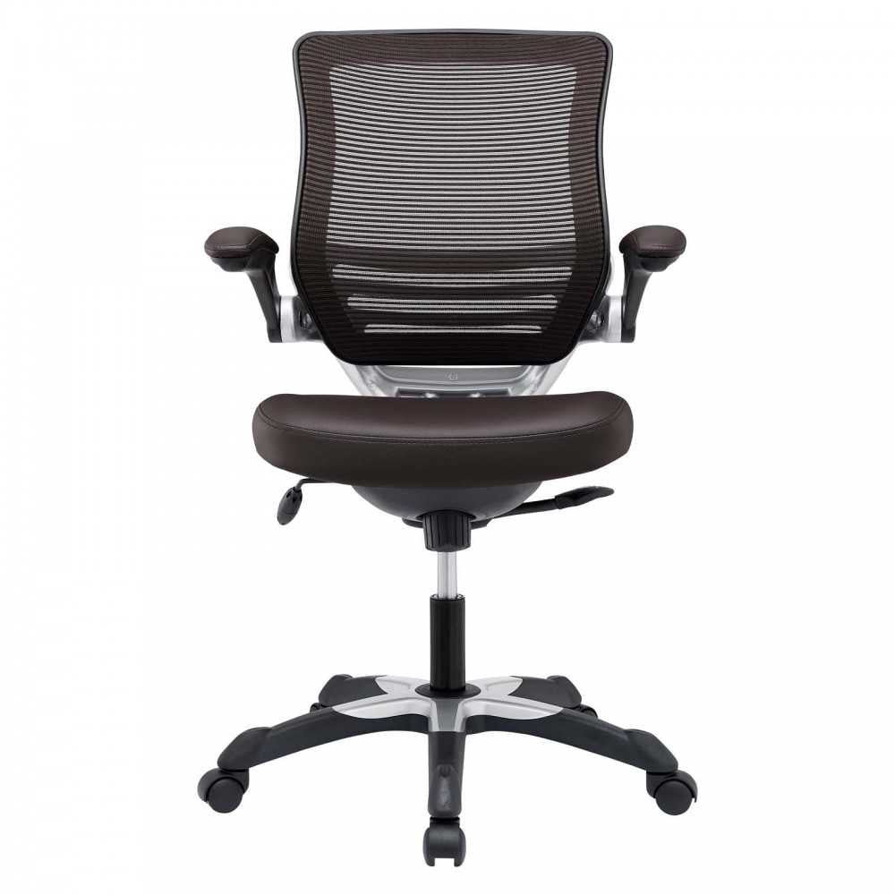 Edge Vinyl Office Chair, Brown