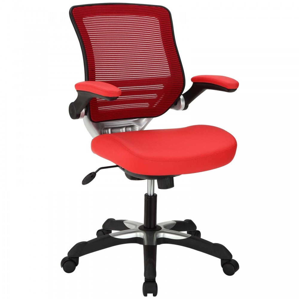 Edge Vinyl Office Chair, Red