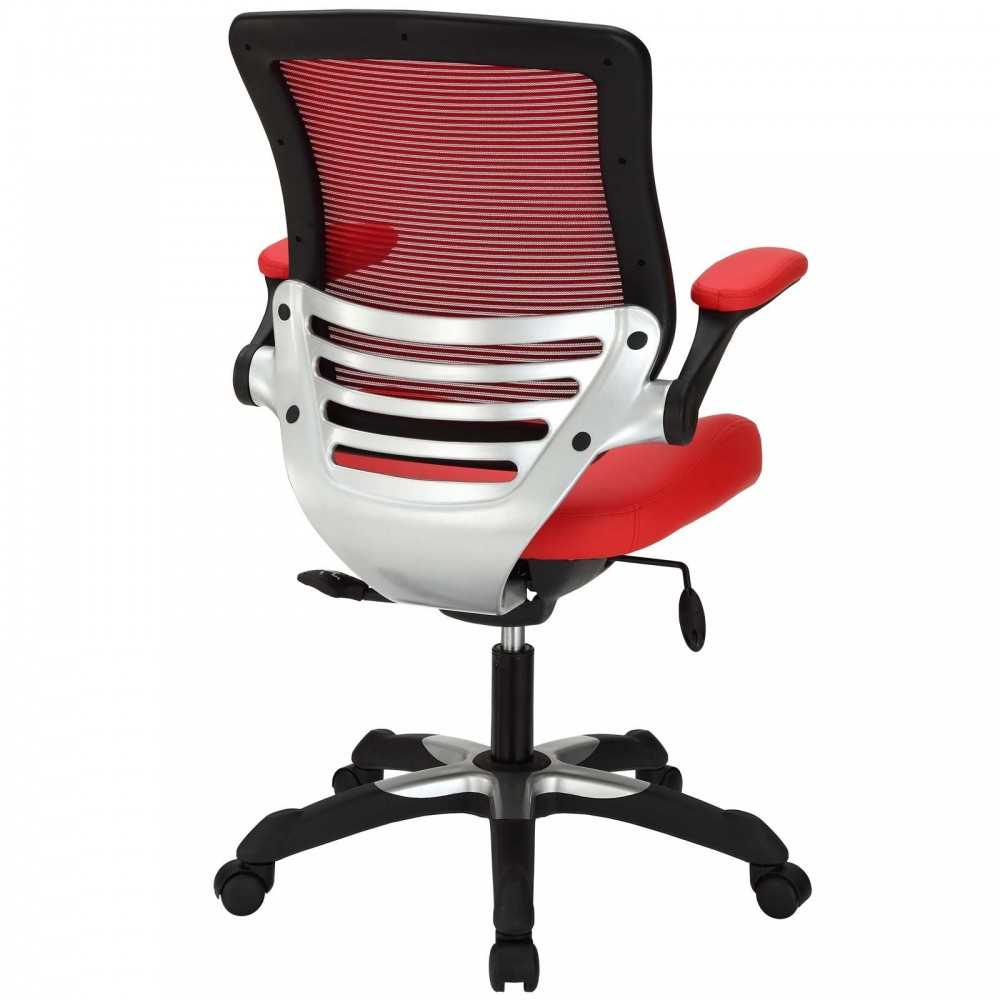 Edge Vinyl Office Chair, Red