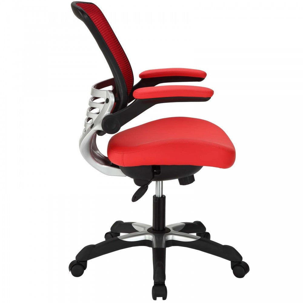 Edge Vinyl Office Chair, Red