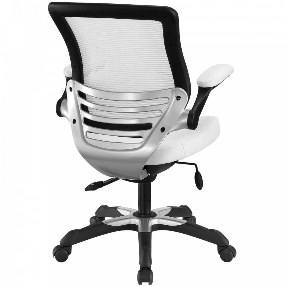 Edge Vinyl Office Chair, White