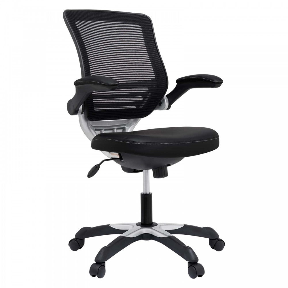 Edge Vinyl Office Chair, Black