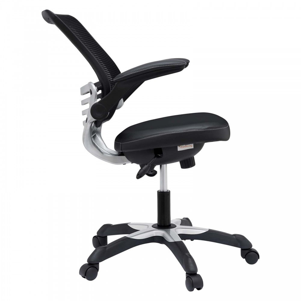 Edge Vinyl Office Chair, Black