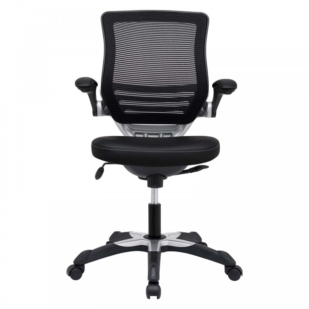 Edge Vinyl Office Chair, Black