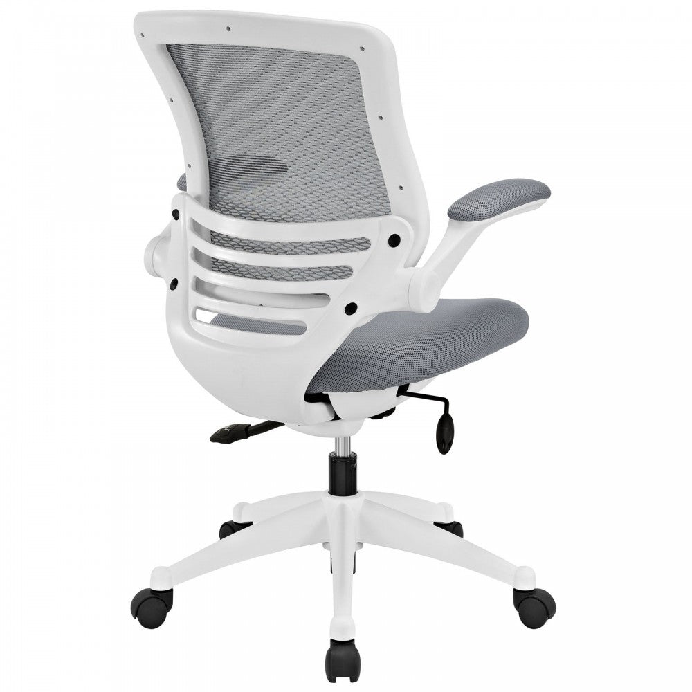 Edge White Base Office Chair, Gray