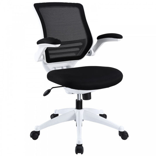 Edge White Base Office Chair, Black