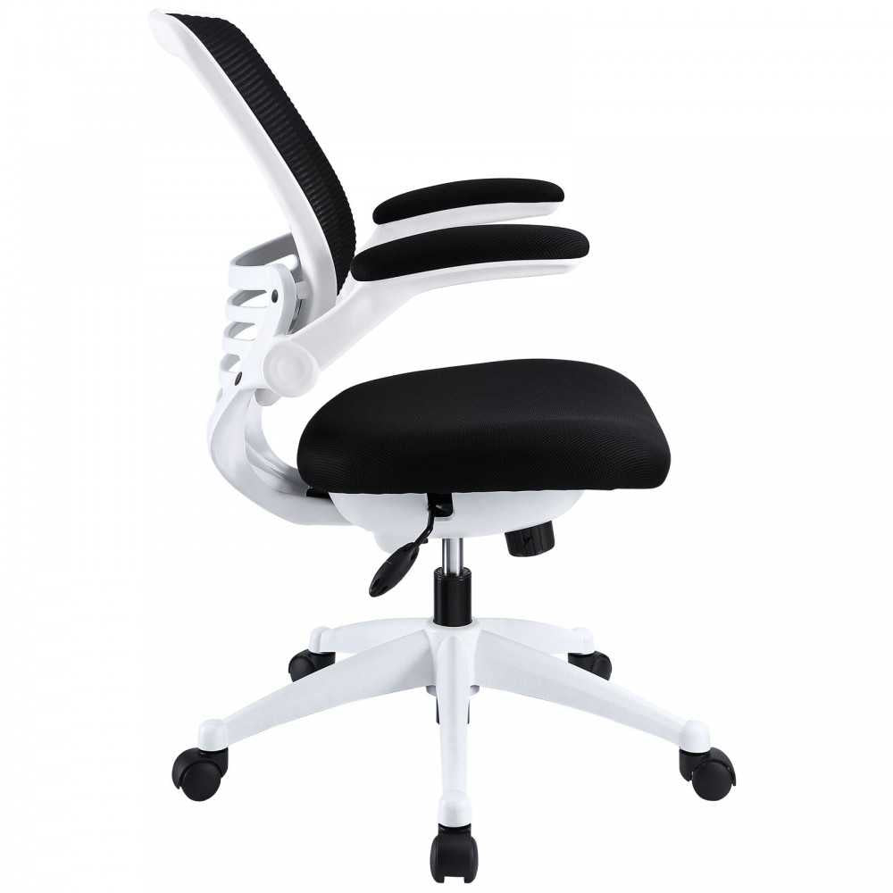 Edge White Base Office Chair, Black