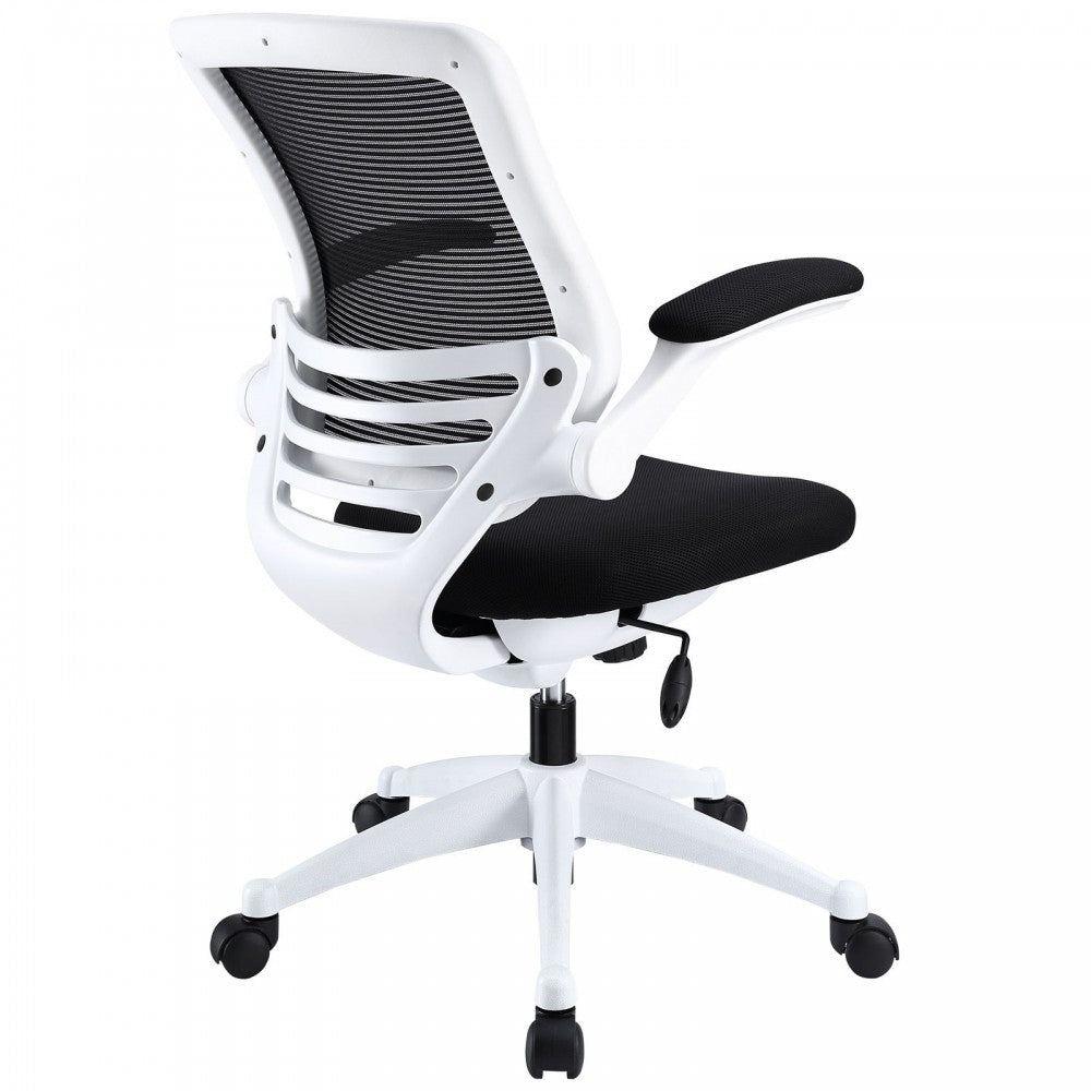 Edge White Base Office Chair, Black