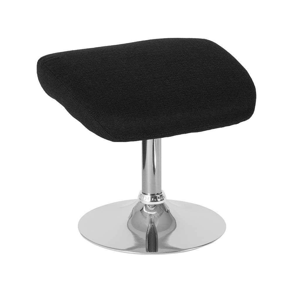 Egg Series Black Fabric Ottoman