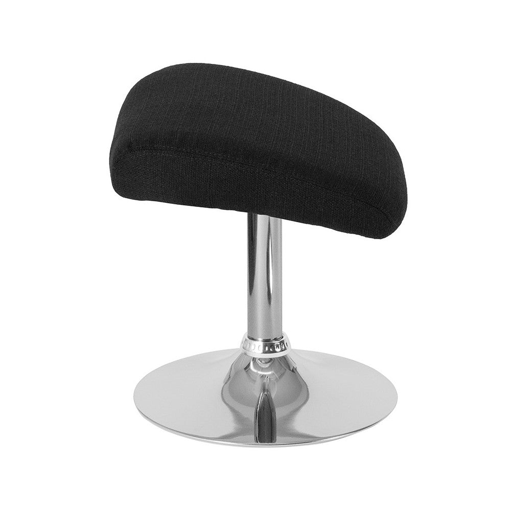 Egg Series Black Fabric Ottoman