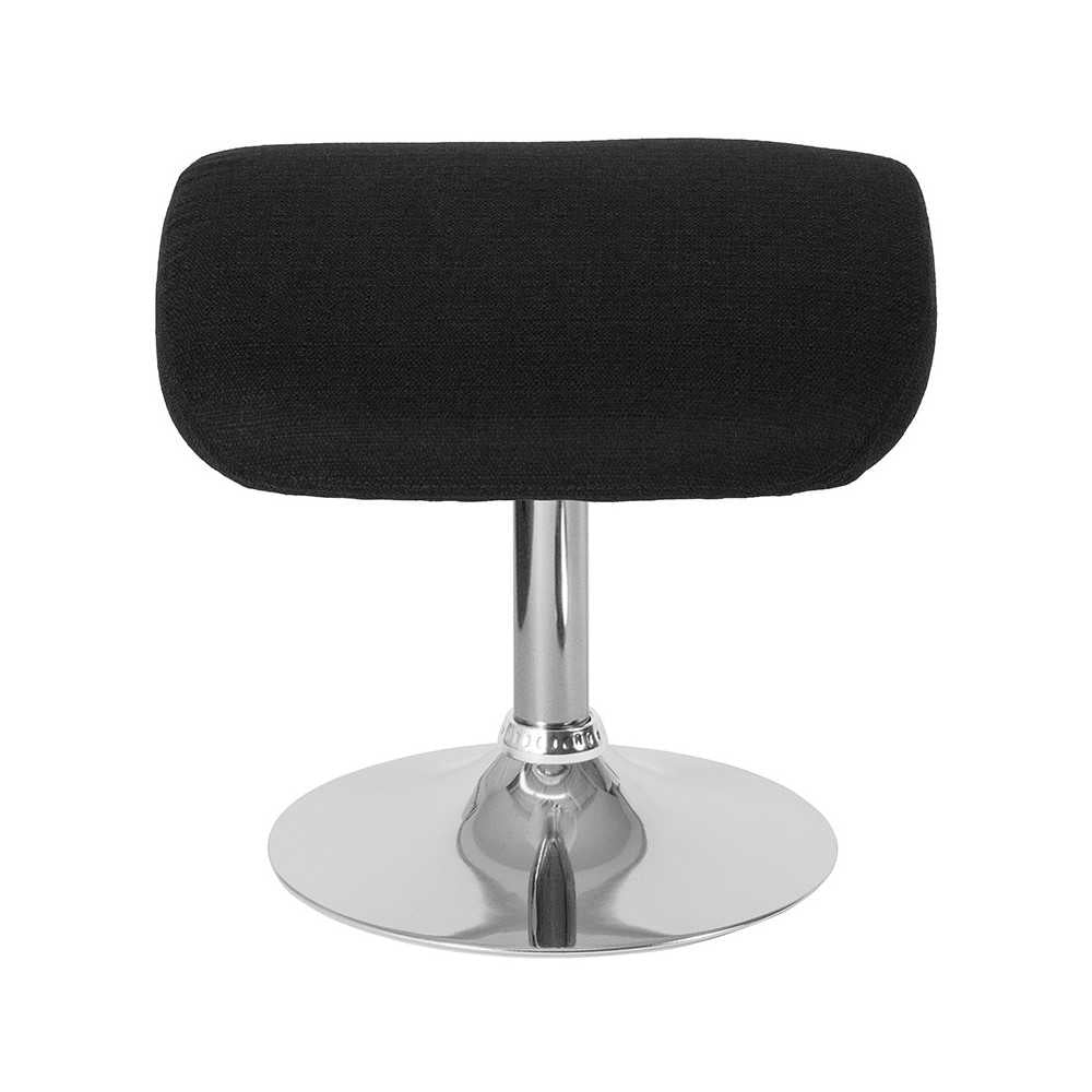 Egg Series Black Fabric Ottoman