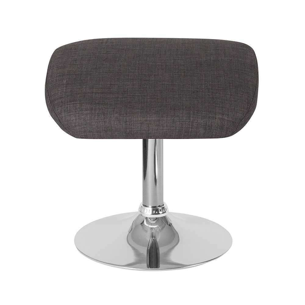 Egg Series Dark Gray Fabric Ottoman