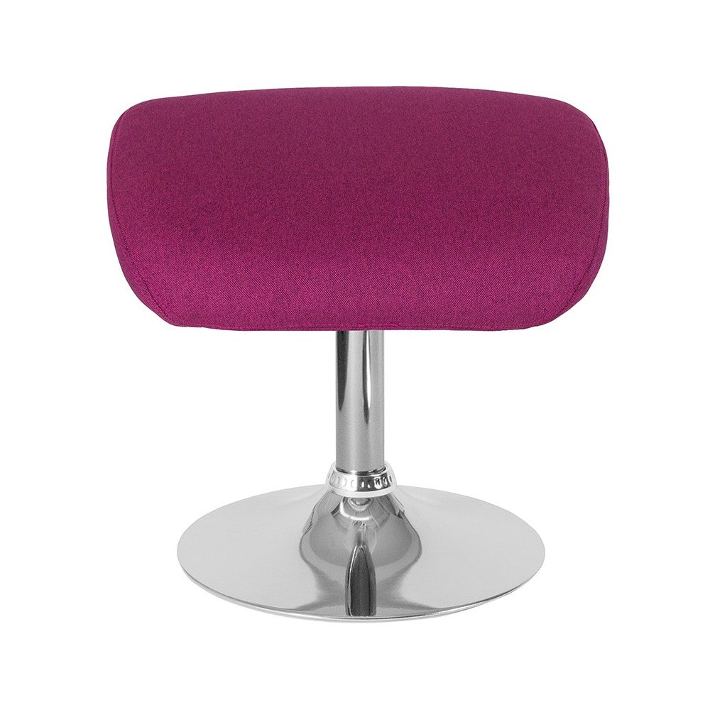 Egg Series Magenta Fabric Ottoman