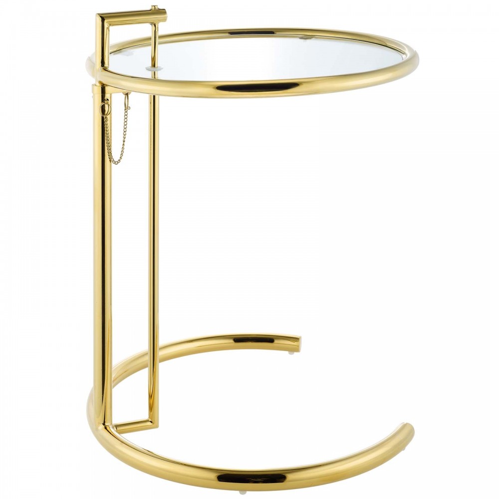 Eileen Gold Stainless Steel End Table