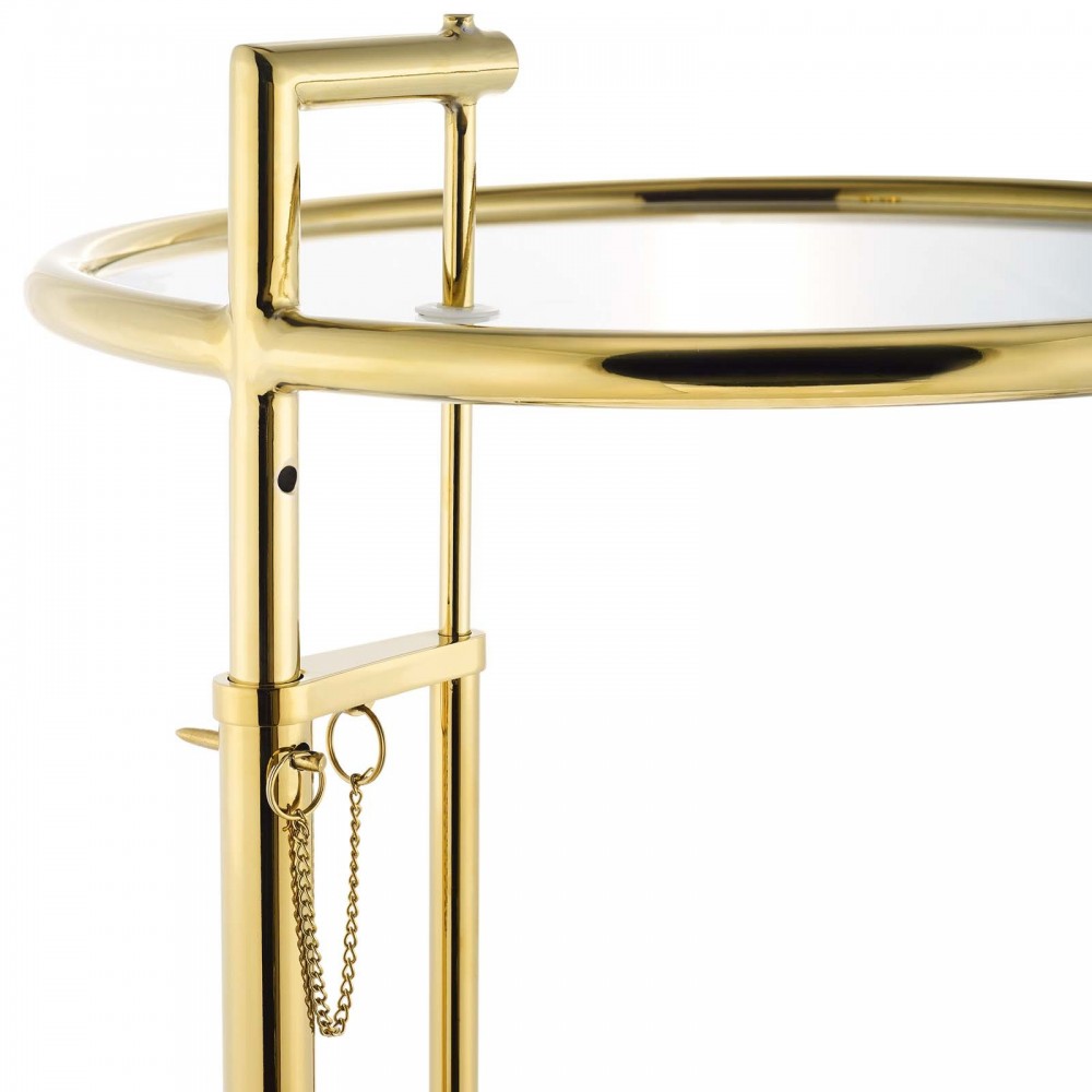 Eileen Gold Stainless Steel End Table