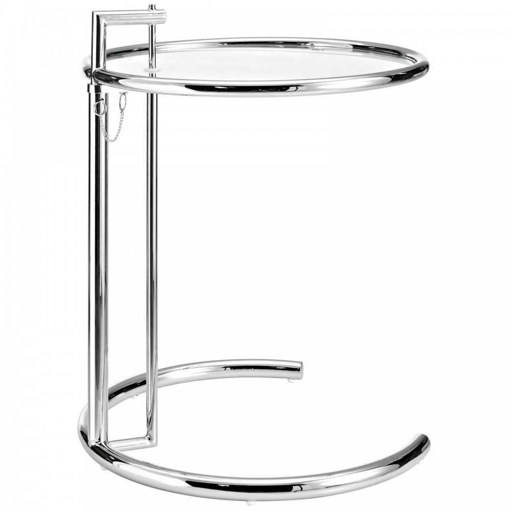 Eileen Gray Chrome Stainless Steel End Table