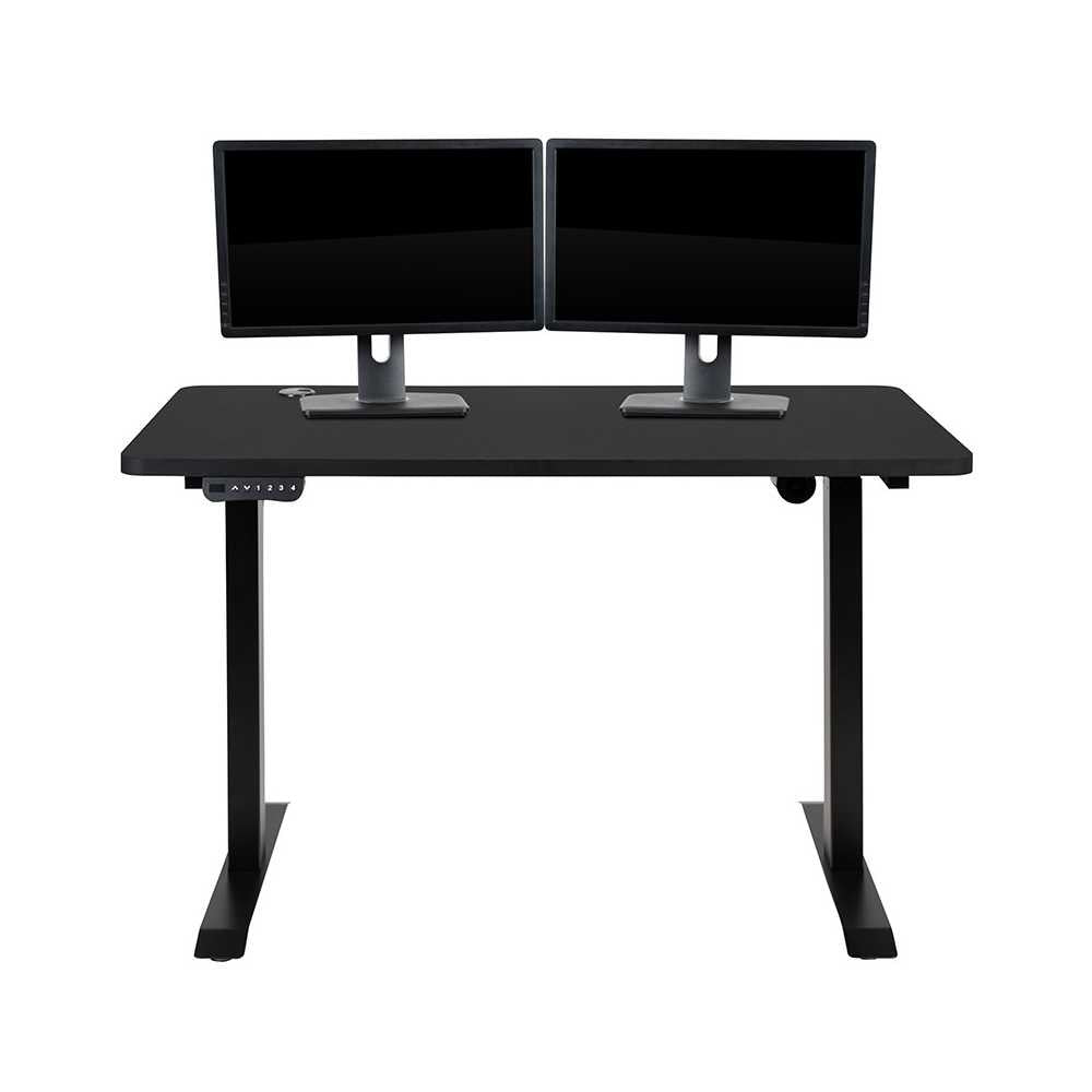 Electric Height Adjustable Standing Desk - Table Top 48" Wide - 24" Deep (Black)