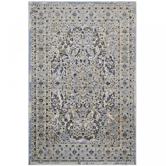 Elqenna Ornate Vintage Floral Turkish 5x8 Area Rug