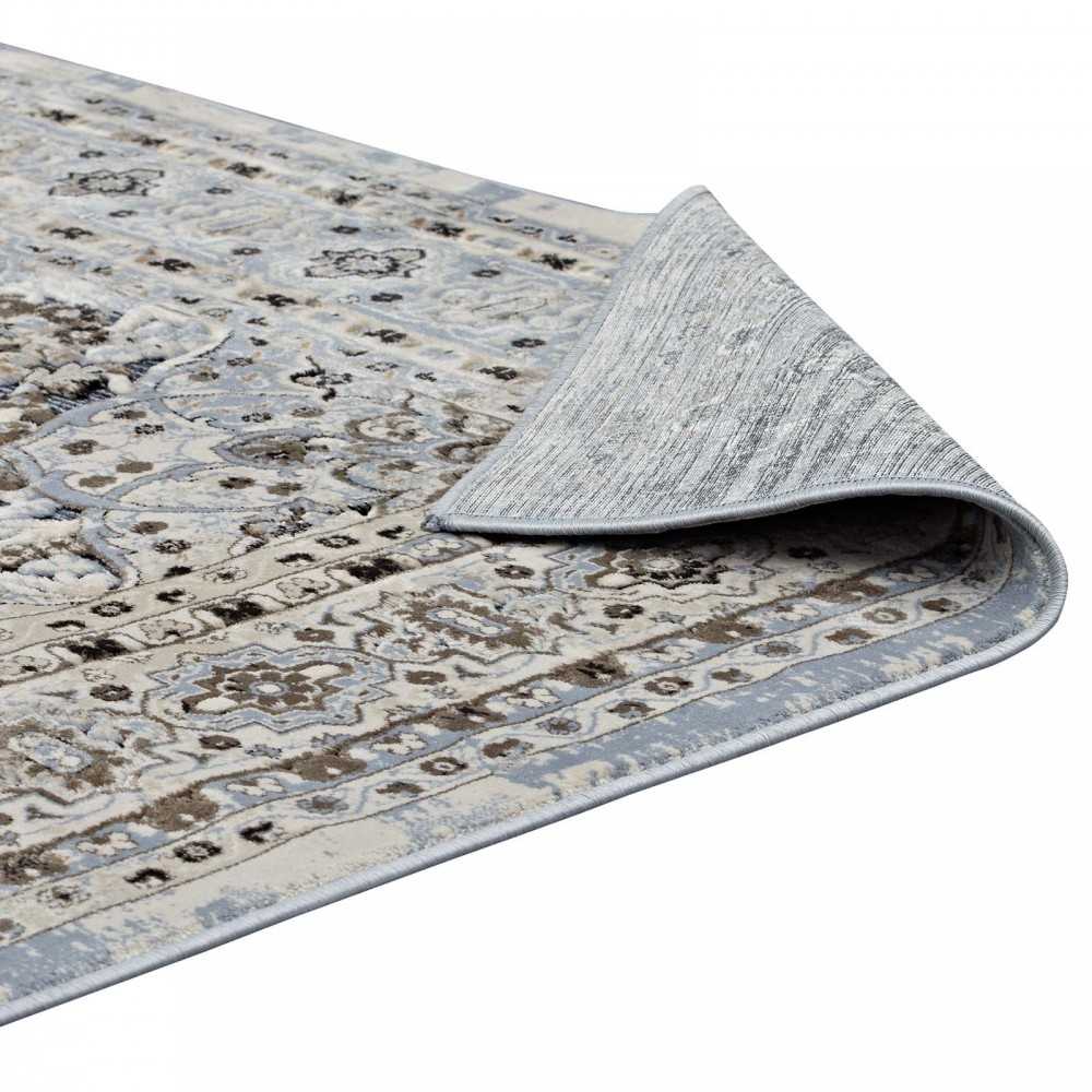 Elqenna Ornate Vintage Floral Turkish 5x8 Area Rug